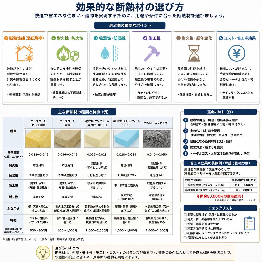断熱材選びのポイント