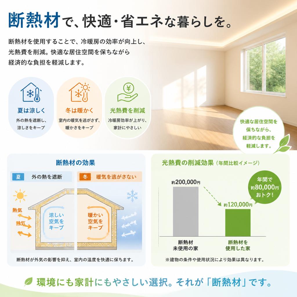 エネルギー効率の向上で光熱費を大幅ダウン