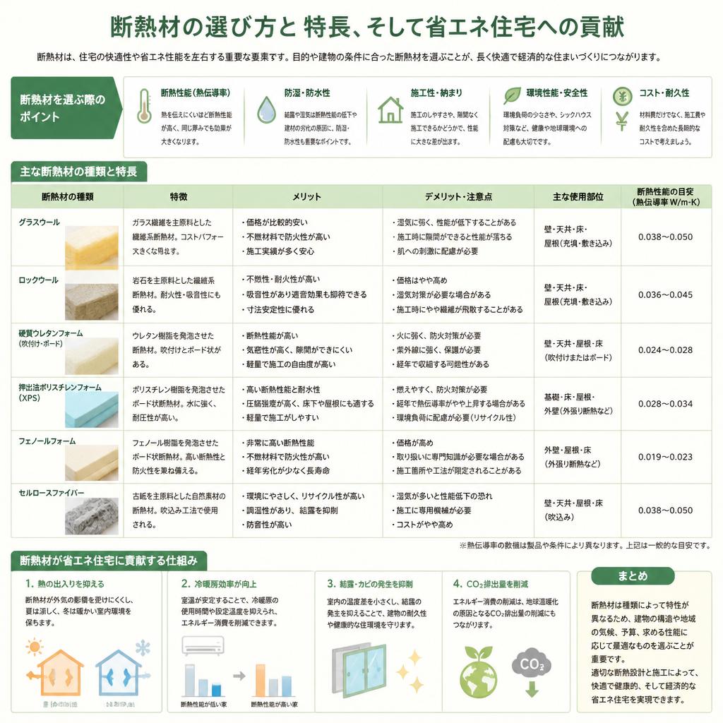 断熱材選びのポイント