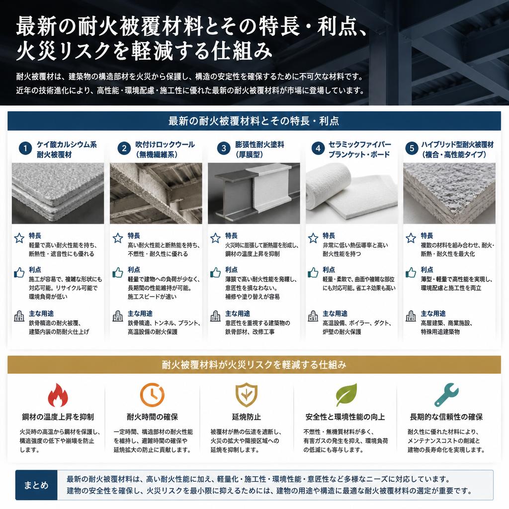 最新の耐火被覆材料