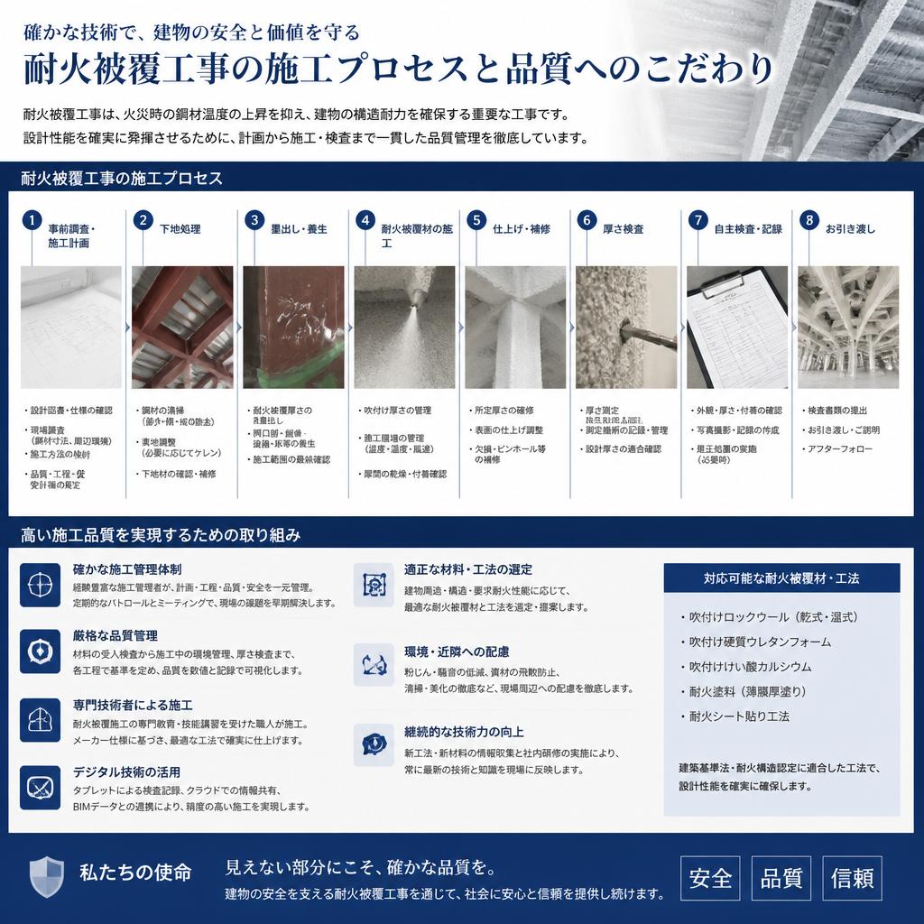高品質な施工プロセス