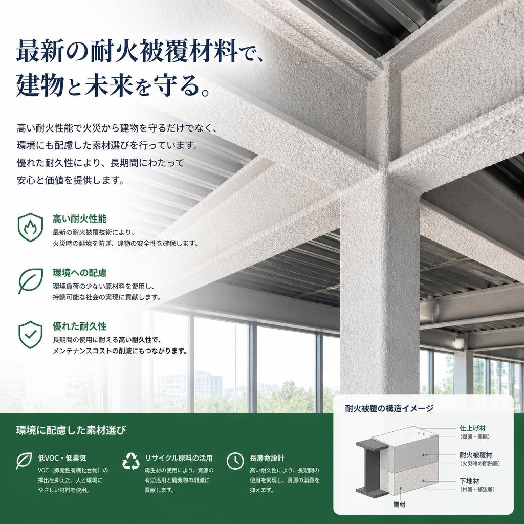 最先端の耐火被覆材料