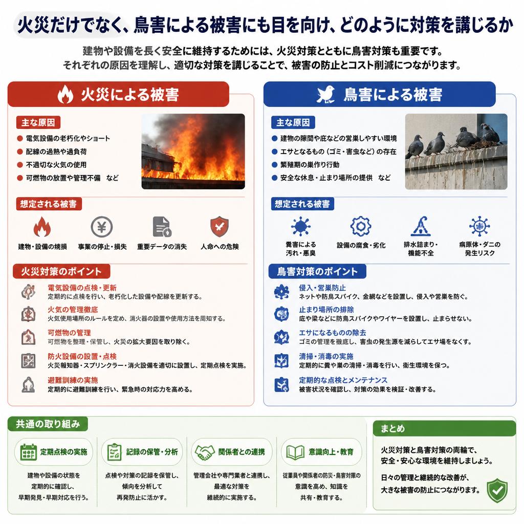 鳥害対策とその必要性