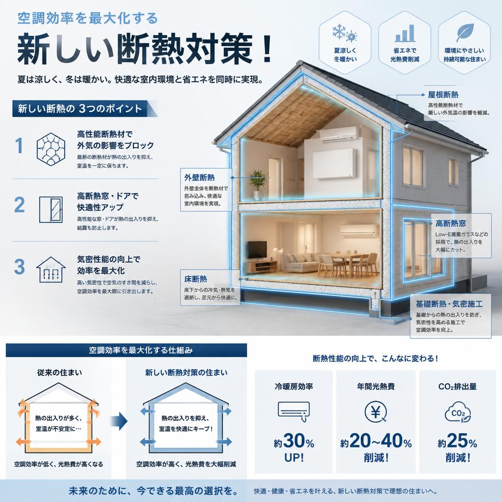 空調効率を最大化する新しい断熱対策！