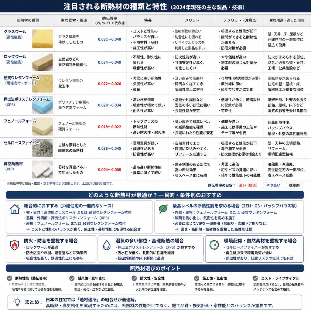 2. 効果的な断熱材の選び方