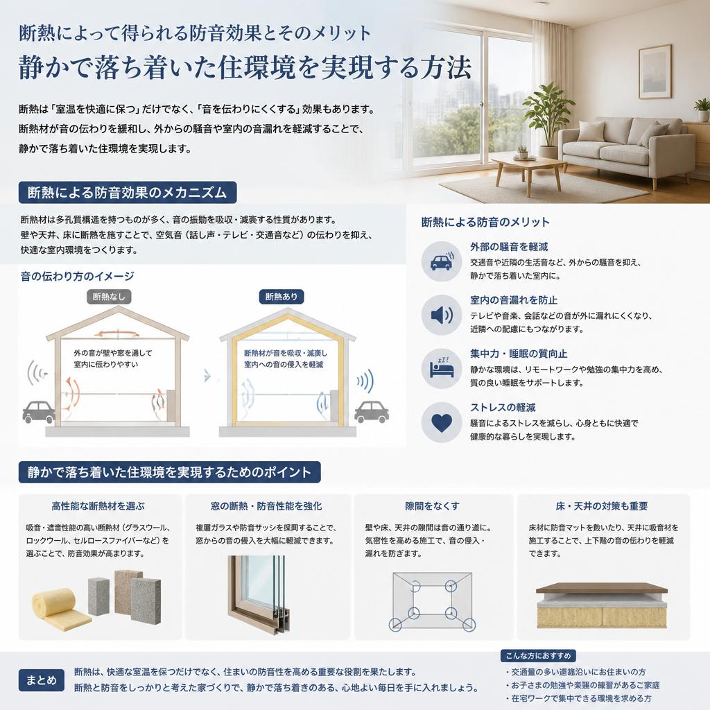 3. 防音効果で心安らぐ空間を提供