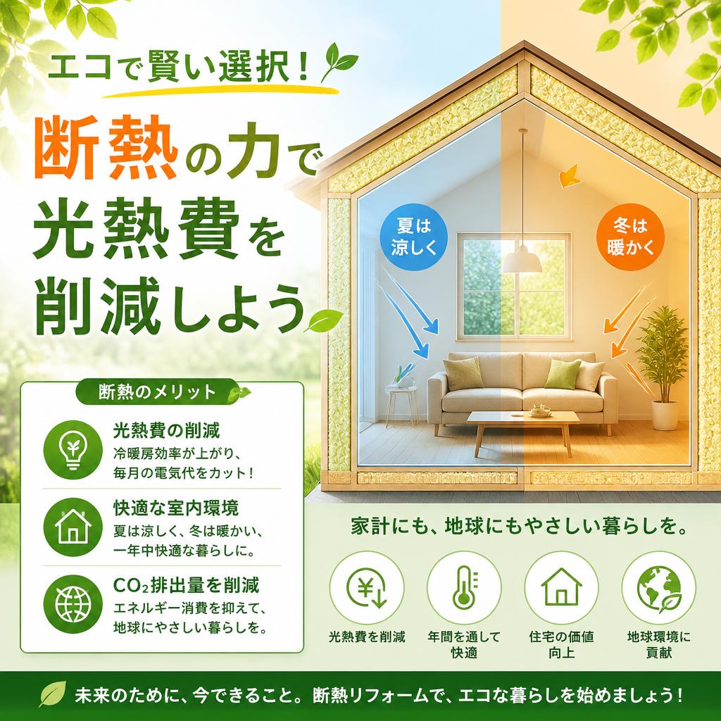 エコで賢い選択！断熱の力で光熱費を削減しよう