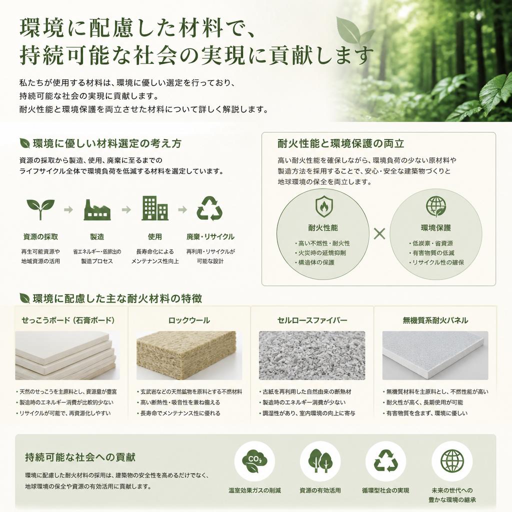 環境に配慮した材料