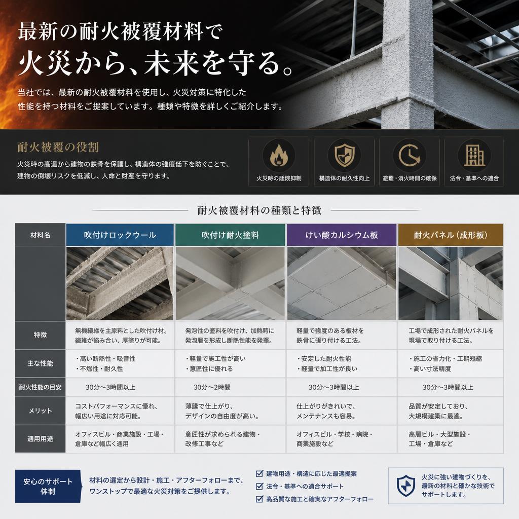 2. 最新の耐火被覆材料