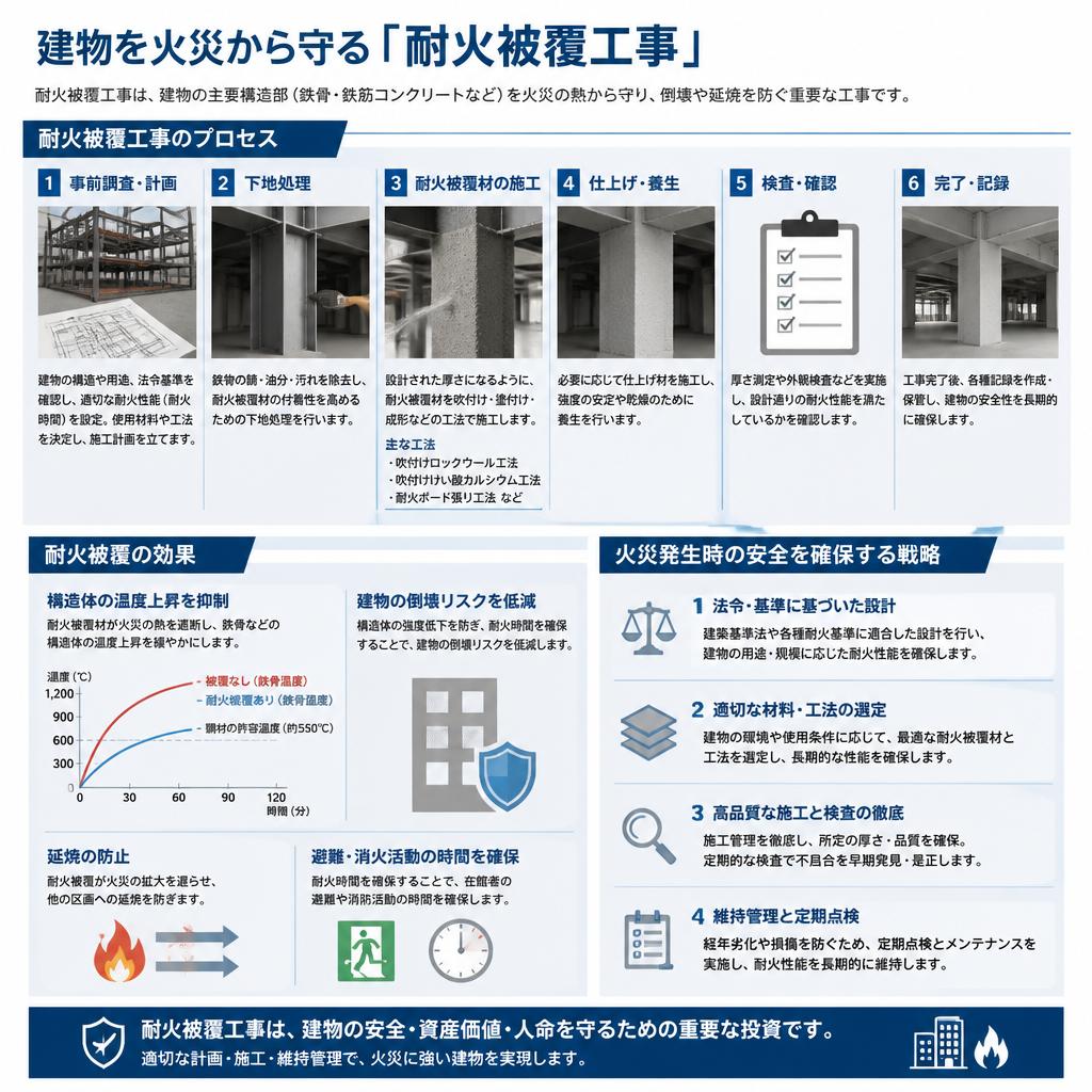 3. 防火対策としての耐火被覆工事の役割
