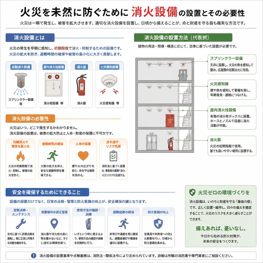 消火設備を効果的に設置